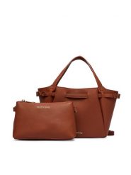 Valentino Torebka Medea VBS9Q804 Brązowy. Brązowe torebki klasyczne damskie Valentino, ze skóry, bez dodatków. Za 649.99 zł.