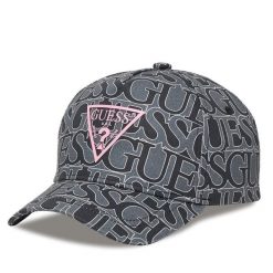 Czapka z daszkiem Guess. Szare czapki z daszkiem damskie Guess, z aplikacjami. Za 119.99 zł.