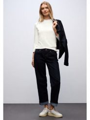 Street One Koszulka w kolorze kremowym rozmiar: 34. Brązowe koszulki damskie Street One, bez wzorów, bez kołnierzyka, bez ramiączek. Za 78.28 zł.