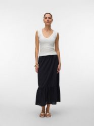 Vero Moda Spódnica w kolorze czarnym rozmiar: M. Czarne spódnice damskie Vero Moda, m, bez wzorów, z bawełny, maxi. Za 100.52 zł.