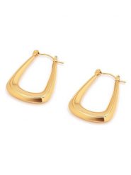 MOODE Kolczyki-kreole "Blandine" rozmiar: onesize. Żółte kolczyki damskie MOODE, ze stali. Za 114.17 zł.