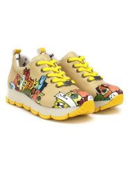 Goby Sneakersy w kolorze żółtym ze wzorem rozmiar: 36. Żółte obuwie sportowe damskie Goby, bez zapięcia. Za 206.42 zł.