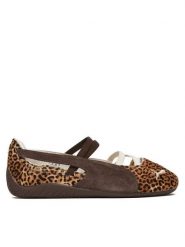 Puma Baleriny Speedcat Ballet Wild 406689 01 Brązowy. Brązowe balerinki damskie Puma, bez wzorów, ze skóry. Za 399.99 zł.