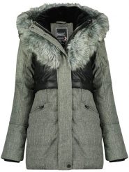 Geographical Norway Parka "Bunky" w kolorze szarym rozmiar: L. Szare parki damskie Geographical Norway, l, bez kaptura. Za 314.05 zł.