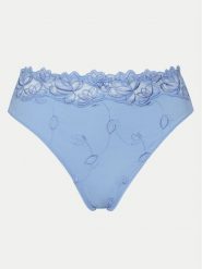 Hunkemöller Figi klasyczne z wysokim stanem Diva 301190 Błękitny. Niebieskie figi Hunkemöller, bez wzorów, z syntetyku. Za 69.99 zł.