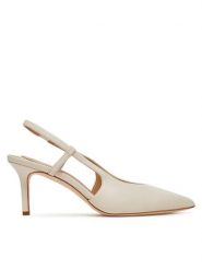 LAUREN RALPH LAUREN Sandały 802966874001 Biały. Białe sandały damskie Lauren Ralph Lauren, bez wzorów, ze skóry, bez obcasa, na szpilce, bez zapięcia. Za 399.99 zł.