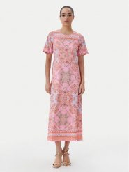 Hale Bob Sukienka letnia 4YAS614A Różowy Regular Fit. Czerwone sukienki damskie Hale bob, bez wzorów, z syntetyku, bez ramiączek. Za 789.99 zł.