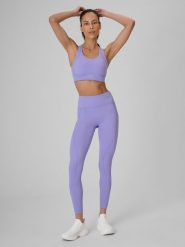 4F Legginsy treningowe szybkoschnące damskie - fioletowe L. Fioletowe legginsy damskie 4F, l, bez wzorów, z materiału. Za 169.99 zł.