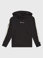 Champion Bluza 404468 Czarny Custom Fit. Czarne bluzy dziewczęce Champion, bez wzorów, z bawełny, bez ramiączek, bez kaptura. Za 99.99 zł.
