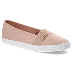 Różowe Tenisówki Big Star Wygodne Buty Damskie. Czerwone obuwie sportowe damskie Big Star, na wiosnę, bez zapięcia, tenisowe. Za 109.00 zł.