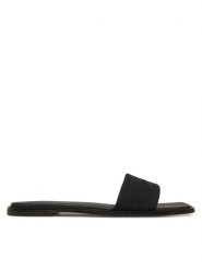 Calvin Klein Klapki Flat Slide - He HW0HW02378 Czarny. Czarne klapki damskie Calvin Klein, bez wzorów, z materiału, bez obcasa, bez zapięcia. Za 239.99 zł.