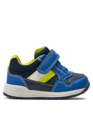 Geox Sneakersy B Rishon B. A B250RA 0BC14 C4502 Niebieski. Niebieskie buty sportowe chłopięce Geox, ze skóry, bez zapięcia. Za 169.99 zł.
