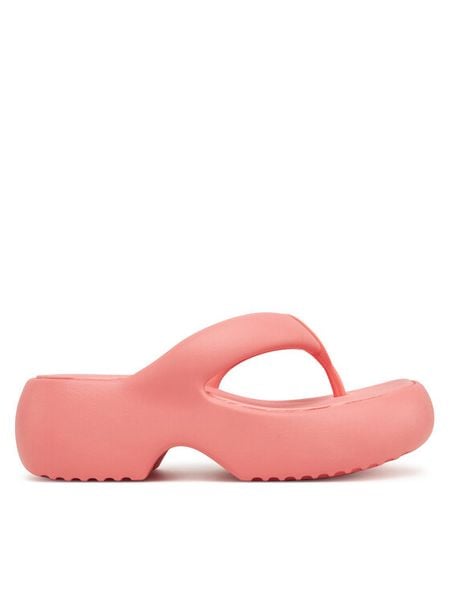 Melissa Japonki Melissa Free Fuzzy Platform Ad M 35875 Różowy. Czerwone klapki damskie Melissa, bez wzorów, z tworzywa sztucznego, bez obcasa, bez zapięcia. Za 449.99 zł.