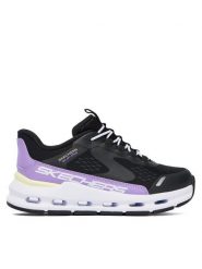 Skechers Sneakersy Glide-Step + 303654L BKPR Czarny. Czarne buty sportowe dziewczęce Skechers, bez wzorów, z materiału, bez zapięcia. Za 199.99 zł.