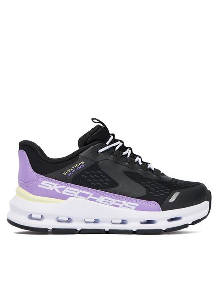 Skechers Sneakersy Glide-Step + 303654L BKPR Czarny. Czarne buty sportowe dziewczęce Skechers, bez wzorów, z materiału, bez zapięcia. Za 189.99 zł.