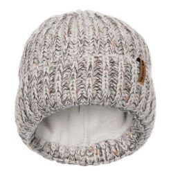 Czapka Unisex Drifter Beanie. Szare czapki damskie Trespass, na zimę, bez wzorów. Za 61.99 zł.
