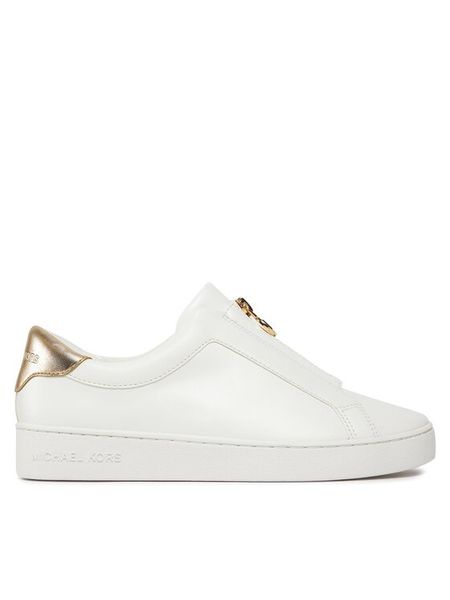 MICHAEL Michael Kors Sneakersy Keaton Zip Slip On 43R4KTFP2L Złoty. Białe obuwie sportowe damskie MICHAEL Michael Kors, ze skóry, bez zapięcia. Za 409.99 zł.
