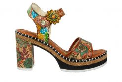 Sandały Laura Vita Naomio 06 Camel 202068, Brązowy, Skóra naturalna - 39. Brązowe sandały damskie LAURA VITA, bez wzorów, z materiału, bez obcasa, na platformie, bez zapięcia. W wyprzedaży za 269.10 zł.