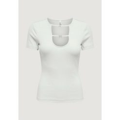 Stanik opaska Kobieta ONLY Onlrene Life S/S Open Emb. Jrs. Białe biustonosze sportowe damskie Only, bez wzorów, z bawełny. Za 132.80 zł.