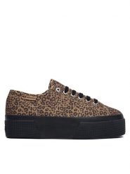 Superga Tenisówki 3790 Platform S8145YW Brązowy. Brązowe obuwie sportowe damskie Superga, z materiału, bez zapięcia, tenisowe. Za 299.99 zł.