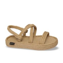Sandały na platformie damskie Bahamas. Czarne sandały damskie Aulp, bez wzorów, z kauczuku, z otwartym noskiem, bez obcasa, na platformie, bez zapięcia. Za 399.99 zł.