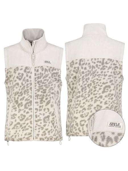 Sublevel Kamizelka polarowa w kolorze szaro-białym rozmiar: M. Białe kamizelki damskie Sublevel, m, bez wzorów, z polaru, bez kaptura. Za 108.99 zł.