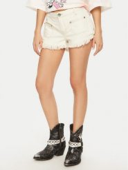 One Teaspoon Szorty jeansowe Retro Dukes 26801 Écru Regular Fit. Szorty damskie One Teaspoon, bez wzorów, z bawełny. Za 289.99 zł.