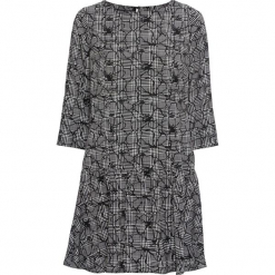 Sukienka z szerokim dołem bonprix czarny w kratę. Czarne sukienki damskie bonprix, w kwiaty, eleganckie. Za 119.99 zł.
