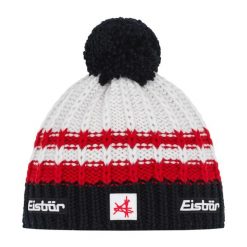 Czapka Eisbar Kova Pompon MÜ SA. Białe czapki damskie Eisbär, bez wzorów, z wełny. Za 205.51 zł.