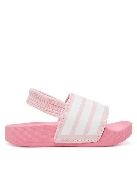 Adidas Sandały adilette Estrap JR5326 Różowy. Czerwone sandały dziewczęce Adidas, z syntetyku, bez obcasa, bez zapięcia. Za 89.99 zł.