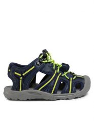 CMP Sandały Kids Aquarii Hiking Sandal 30Q9664 Granatowy. Niebieskie sandały chłopięce CMP, ze skóry, bez zapięcia. Za 129.99 zł.