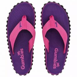 Japonki damskie GUMBIES DUCKBILL FLIP-FLOPS WOMEN. Fioletowe klapki damskie Gumbies, bez wzorów, bez obcasa, bez zapięcia. Za 91.99 zł.