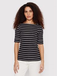 Lauren Ralph Lauren Bluzka 200701085001 Czarny Slim Fit. Czarne bluzki damskie Lauren Ralph Lauren, xxl, bez wzorów, z bawełny, bez kołnierzyka, bez ramiączek. Za 329.99 zł.
