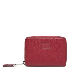 Portfel Tommy Jeans. Czerwone portfele damskie Tommy Jeans, bez wzorów, z jeansu. Za 139.99 zł.