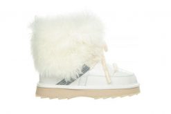Śniegowce Emu Blurred Glossy Coconut 119180, Biały, Skóra naturalna - 38. Białe śniegowce damskie EMU, z gumy. W wyprzedaży za 539.10 zł.