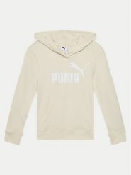 Puma Bluza Ess No. 1 Logo 684897 Beżowy Regular Fit. Brązowe bluzy dziewczęce Puma, bez wzorów, z bawełny, bez ramiączek, bez kaptura. Za 89.99 zł.