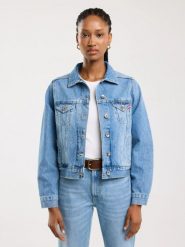 Kurtka damska jeansowa niebieska Josephine 134. Niebieskie kurtki damskie Big Star, l, bez wzorów, z denimu, bez kaptura. Za 399.99 zł.