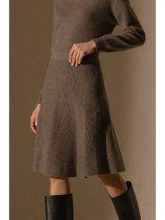Perfect Cashmere Kaszmirowa spódnica "Shaw" w kolorze brązowym rozmiar: L. Brązowe spódnice damskie Perfect Cashmere, l, bez wzorów, z kaszmiru, midi. Za 215.21 zł.
