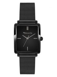 Tamaris Zegarek kwarcowy w kolorze czarnym rozmiar: onesize. Czarne, analogowe zegarki damskie Tamaris, ze stali. Za 173.99 zł.