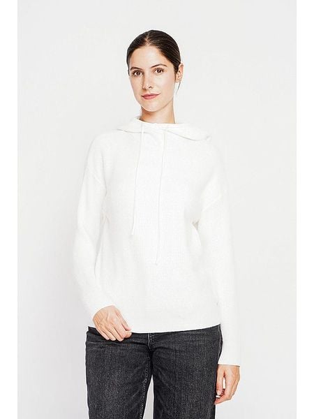 ASSUILI Sweter w kolorze białym rozmiar: 34. Białe swetry klasyczne damskie Assuili, ze splotem, bez kołnierzyka. Za 130.99 zł.