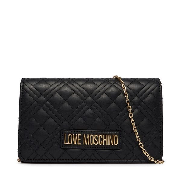 Torebka LOVE MOSCHINO. Czarne torebki wieczorowe damskie Love Moschino, bez wzorów, bez dodatków. Za 399.99 zł.