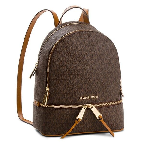 Plecak MICHAEL Michael Kors. Brązowe plecaki MICHAEL Michael Kors, bez wzorów. Za 1,089.00 zł.