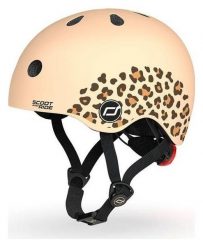 Scoot & Ride Kask XXS-S Leopard. Brązowe akcesoria rowerowe Scoot Ride. Za 195.00 zł.