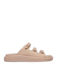 Badura Klapki EO-ALICE-LT0226-26-305 Beżowy. Brązowe klapki damskie Badura, bez wzorów, ze skóry, bez obcasa, bez zapięcia. Za 359.99 zł.