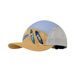 Czapka z daszkiem BUFF 5 Panel Go. Niebieskie czapki z daszkiem damskie Buff, bez wzorów, z elastanu. Za 149.99 zł.
