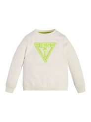 Guess Bluzka L3GQ21 FL04D Biały Regular Fit. Białe t-shirty i koszulki chłopięce Guess, z aplikacjami, z bawełny, bez kołnierzyka, bez ramiączek. Za 139.99 zł.