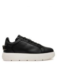 LOVE MOSCHINO Sneakersy JA15394G1MIA000A Czarny. Czarne obuwie sportowe damskie Love Moschino, ze skóry, bez zapięcia. Za 549.99 zł.