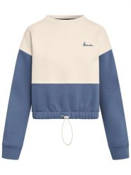 Bench Bluza w kolorze biało-granatowym rozmiar: 40. Białe bluzy damskie Bench, bez wzorów, bez kaptura. Za 126.99 zł.