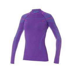 Termoaktywna damska bluza narciarska Brubeck Thermo. Fioletowe bluzy damskie Brubeck, na zimę, xs, bez wzorów, z dzianiny, bez kaptura. Za 189.99 zł.