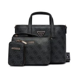 Torebka Guess. Czarne torebki klasyczne damskie Guess, bez dodatków. Za 359.99 zł.